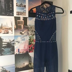 Rhinestones Dance Costume